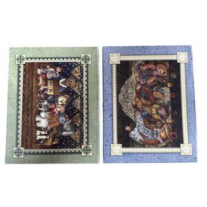 Vintage 2 Cozy Notes Bears Note Card Boxes 2004 Anna Krajewski Open Boxes